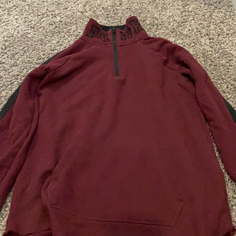 Pink half zip jacket